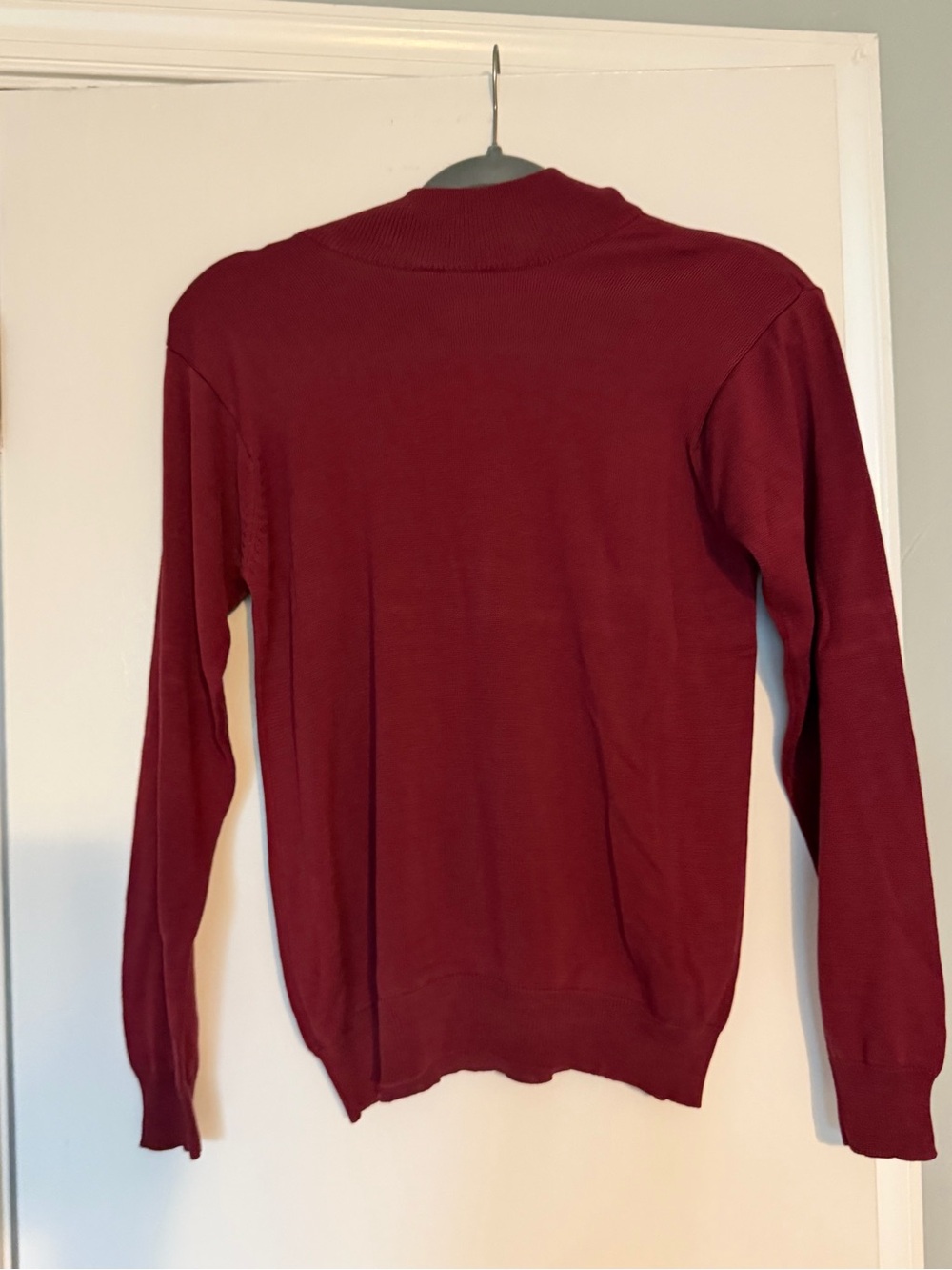 Vintage Talbots 100% Silk Maroon Crewneck Sweater